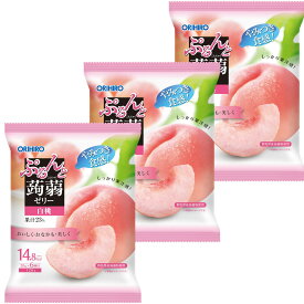 【3個セット】オリヒロ やみつき食感！ぷるんと蒟蒻ゼリー パウチ 白桃 20g*6個入 こんにゃくゼリー 蒟蒻ゼリー ゼリー (ゼリー白桃3)