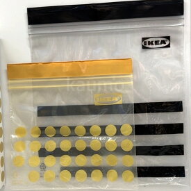 IKEA イケア ISTAD イースタード 袋 60枚入り プラスチック袋 フリーザーバッグ 透明袋 保存袋 30525643(袋st.60)ジッパー バッグ ジップ ジップロック