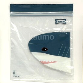 IKEA イケア ISTAD イースタード 袋 25枚入り プラスチック袋 フリーザーバッグ 透明袋 保存袋 (袋サメ25)ジップロック シャーク サメ 鮫