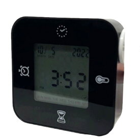 イケア KLOCKIS クロッキス ＜ブラック＞時計/温度計/アラーム/タイマー IKEA 時計 目覚まし時計 置き時計