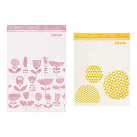1000円ポッキリ 送料無料 IKEA イケア ISTAD イースタード フリーザーバッグ 30枚 密閉 保存袋 冷凍対応 6L/4.5L アソートカラー 再利用可 (袋P30)