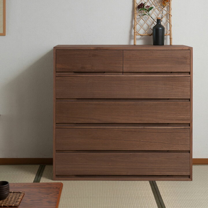 楽天市場】クーポン配布中/完成品 日本製 桐箪笥 5段 引き出し6杯 幅 