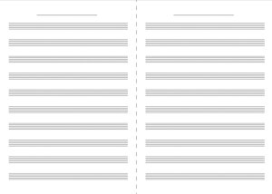 クーポン配布中/くおん出版 中判五線紙 No.2 10段 一般用 10枚入 楽譜 スコア 子供 こども シニア ピアノ レッスン 誕生日