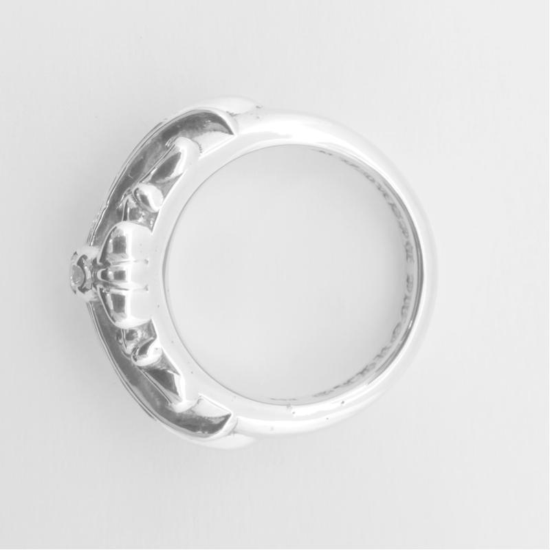 【正規品】【新古品】【新品仕上げ済み】 Chrome Hearts クロムハーツ ベイビークラシック フローラル アフターダイヤ 約5.5号  SV925 シルバー リング メンズ レディース 指輪 【買蔵】 | ブランド買蔵