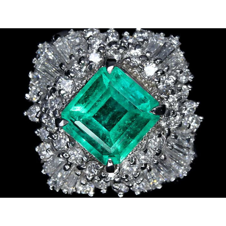 楽天市場】エメラルド 2.793ct ダイヤモンド リング 総計1.43ct 13.5号  