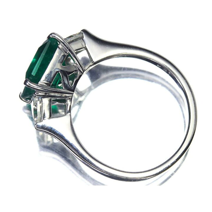 楽天市場】エメラルド 3.29ct ダイヤモンド 総計0.51ct リング 13.5号  