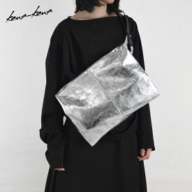 ［再入荷しました］【kawa-kawa公式】 ボディバッグ レディース 軽量 大きめ 本革 上質 ショルダーバッグ 斜めがけ 通勤 シンプル オールシーズン シルバー 日本製 ブランド 即日発送 カワカワ kawakawa hatome bodybag_L n_incas