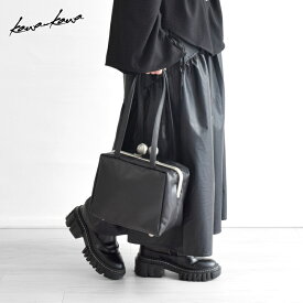 【kawa-kawa公式】 トートバッグ レディース 軽量 本革 上質 ハンドバッグ がま口 ペットボトル収納可 肩掛け シンプル オールシーズン 黒 ブルー 日本製 ブランド 即日発送 カワカワ kawakawa kuchigane