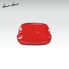 ［Newリリース］【kawa-kawa公式】 ミニ財布 カードケース レディース 本革 小銭入れ 財布 アクセサリー入れ ギフト シンプル コンパクト 黒 赤 エナメル 日本製 ブランド 即日発送 無料ラッピング受付中 カワカワ kawakawa enamel