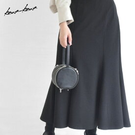 【kawa-kawa公式】 ポシェット 斜めがけ レディース 軽量 本革 上質 ショルダーバッグ 手さげ ハンドバッグ 2WAY ファスナー シンプル コンパクト モード系 オールシーズン 黒 日本製 ブランド 即日発送 カワカワ kawakawa zip