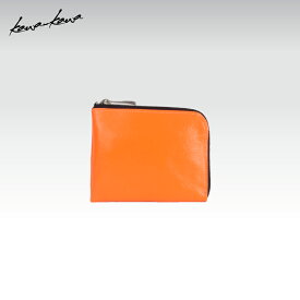 【kawa-kawa公式】 ミニ財布 カードケース レディース 本革 上質 薄い L字ファスナー ギフト シンプル コンパクト ピンク イエロー グリーン オレンジ 日本製 ブランド 即日発送 無料ラッピング受付中 カワカワ kawakawa neon