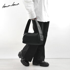 ［Newリリース］【kawa-kawa公式】 ワンショルダーバッグ レディース 軽量 ナイロン 本革 上質 肩掛け シンプル オールシーズン 黒 ブラック 日本製 ブランド 即日発送 カワカワ kawakawa n-wet