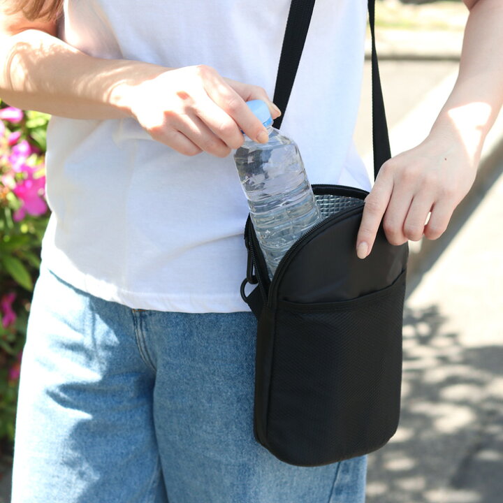楽天市場 送料無料 保温 保冷 ドリンクホルダー ショルダーバッグ レディース メンズ 夏 ボトルホルダー 水筒ホルダー ボトル ペットボトル 2本 500ml 600ml 650ml 保冷バッグ ベビーカー 肩掛け 斜め掛け 母の日 プレゼント メール便 Joknet楽天市場店