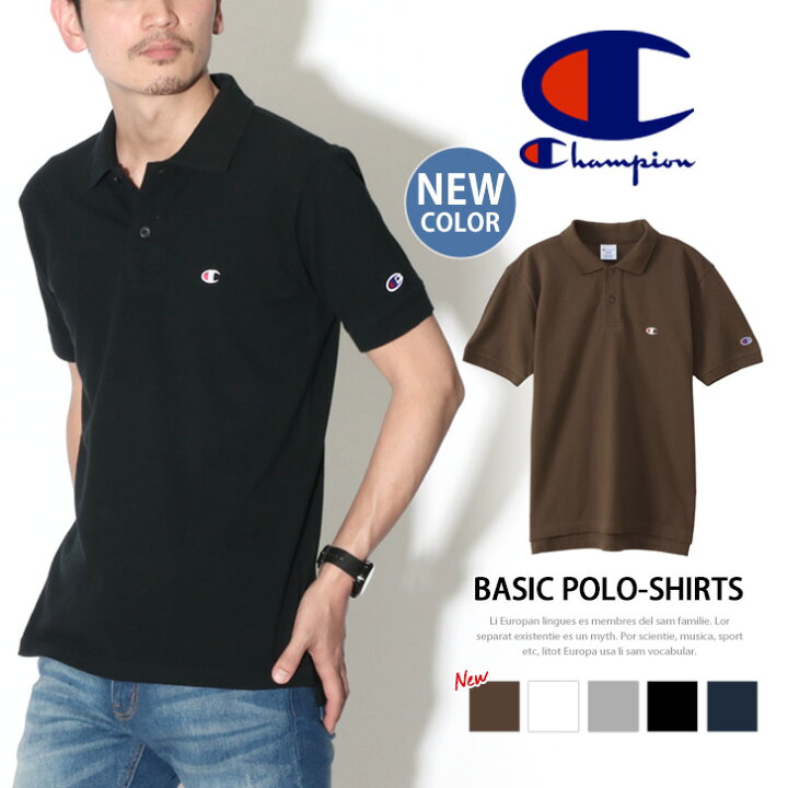 楽天市場 送料無料 チャンピオン ポロシャツ Champion 鹿の子 メンズ ポロシャツ Basicシリーズ トップス 半袖 ポロシャツ カノコ ポロ レディース ギフト プレゼント おしゃれ オシャレ ブランド チャンピョン 夏服 メール便 Joknet楽天市場店