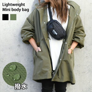 送料無料 ライトウェイト フロントタグ ミニ ボディバッグ レディース メンズ ウエストポーチ ウエストバッグ ヒップバッグ ヒップパック 軽量 軽い 斜めがけ 斜め掛け ワンショルダー 小さ