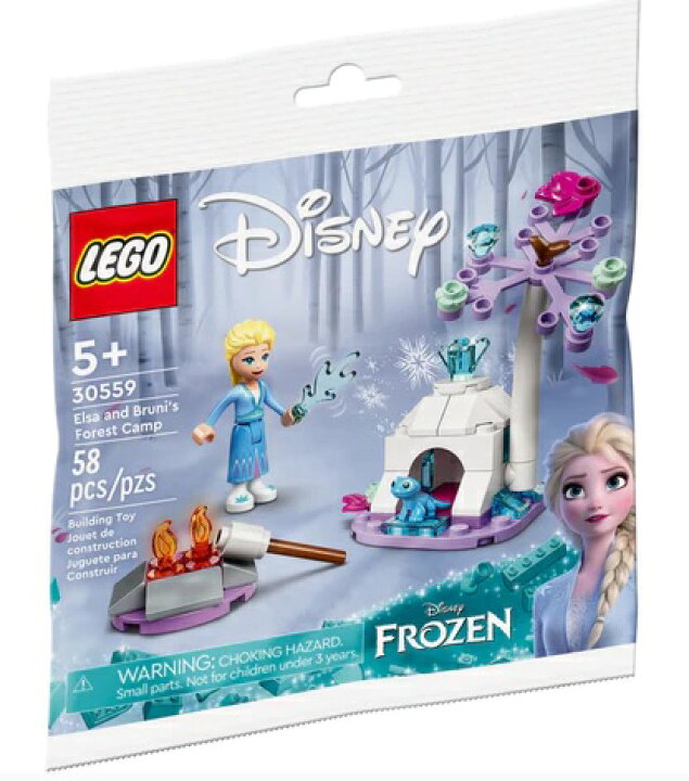 楽天市場 レゴ ディズニー アナと雪の女王 エルサとサラマンダーの森のキャンプ ミニセット Lego Disney ついばみ商店