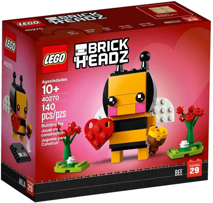 bunke bred Bare gør 楽天市場】レゴ ブリックヘッズ バレンタインズビー LEGO BRICK HEADZ Valentine's Bee 40270 : ついばみ商店