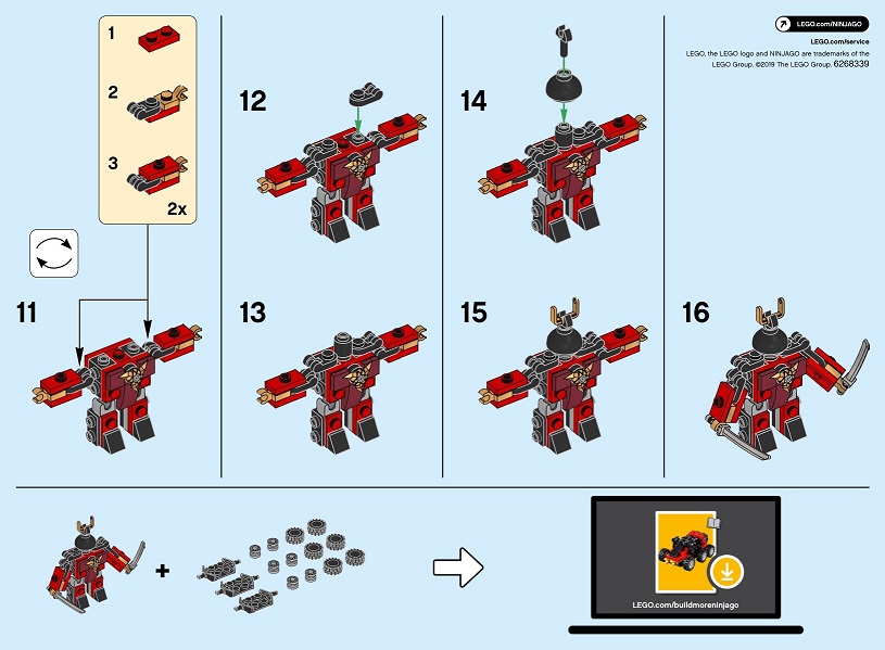 レゴ ニンジャゴー レガシー サムX ミニセット LEGO NINJAGO LEGACY Sam-X 30533 | ついばみ商店