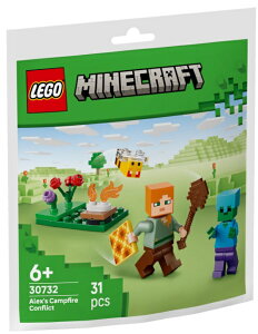 ���S �}�C���N���t�g �A���b�N�X�Ƃ����΂̑Ό� �]���r �~�j�Z�b�g LEGO MINECRAFT Alex's Campfire Conflict Zombie 30732