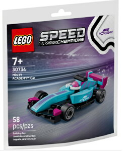 ���S �X�s�[�h�`�����s�I���Y �~�jF1�A�J�f�~�[�J�[ �~�j�Z�b�g LEGO SPEED CAMPIONS Mini F1 ACADEMY Car 30734