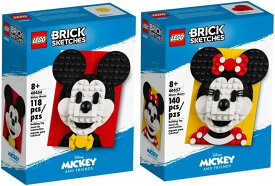 レゴ ディズニー ブリックスケッチ ミッキー＆ミニー LEGO DISNEY BRICK SKETCH'S Mickey Minnie 40456 40457 セット