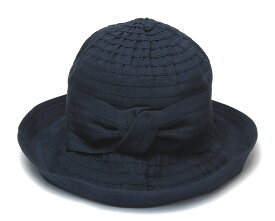 帽子 イタリア”GREVI(グレヴィ)” リボンブレードハット レディース 春夏 大きいサイズ対応