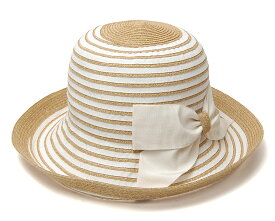 帽子 イタリア”HATS&DREAMS(ハッツアンドドリームス)” ペーパーブレードリボンハット 春夏 レディース つば広ハット