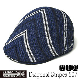 【5%OFFクーポン】 帽子 ”KANGOL(カンゴール)" ダイアゴナルストライプハンチング Diagonal Stripes 507 春夏 メンズ ユニセックス [大きいサイズの帽子アリ]