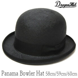 【5%OFFクーポン】 帽子 ”DRAGON HAT(ドラゴンハット)” パナマボーラーハット メンズ 春夏 フォーマル 日本製 ストローハット [大きいサイズの帽子アリ]