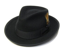 【ポイント10倍】 帽子 アメリカ”STETSON(ステットソン)” ファーフエルト中折れ帽 WHIPPET ROYAL DELUXE ハット メンズ 秋冬 ウィペット [大きいサイズの帽子アリ]