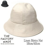 帽子 THE FACTORY MADE(ザファクトリーメイド) リネンメトロハット FM932 Linen Metro hat メンズ レディ…