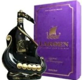ラーセン ブラックシップ 700ml 40度 箱付 (Larsen Black Viking Ship Fine Champagne Cognac) ブランデー コニャック kawahc