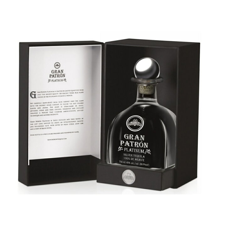 楽天市場】パトロン プラチナ 750ml 40度 正規品 箱付 Patron GRAN 