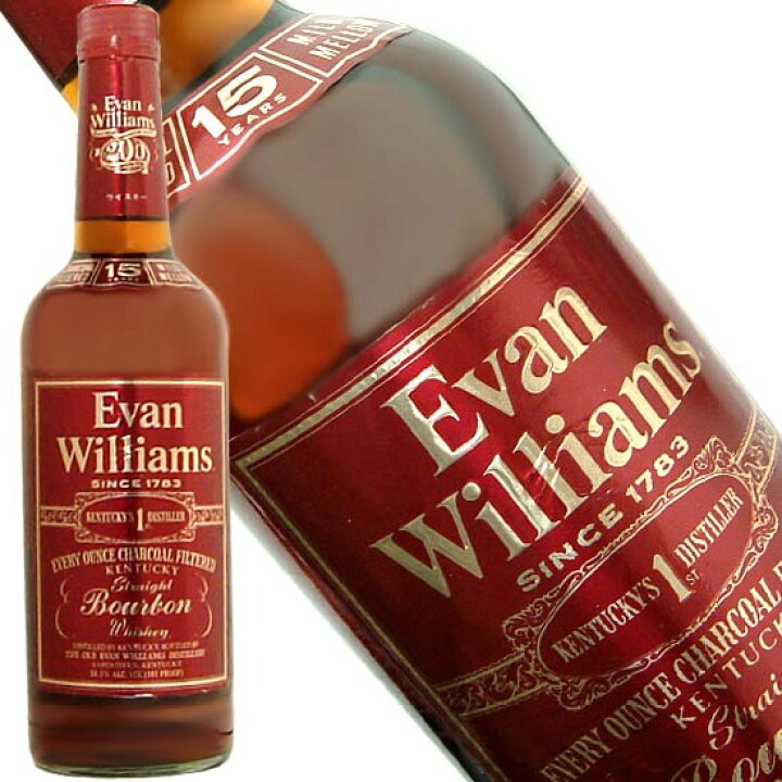 楽天市場】エヴァン ウイリアムズ 15年 750ml 50.5度 (Evan Williams 