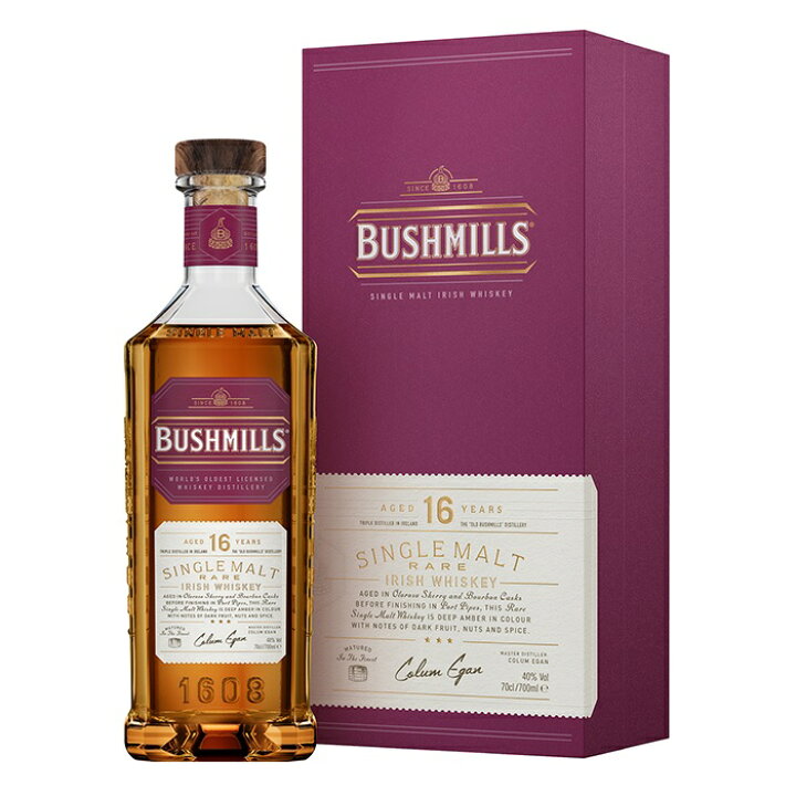 楽天市場】ブッシュミルズモルト 16年 700ml 40度 箱付 bushmills 