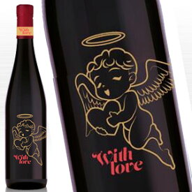 愛を運ぶ告白ワイン 本場フランス産カベルネソーヴィニヨン 100％赤ワイン With Love (ウィズ・ラブ) 750ml ワイン フランス 赤ワイン kawahc 嬉しい お礼 御礼 ギフト プチギフトにオススメ ホワイトデー贈って喜ばれるプレゼント