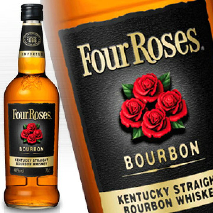 楽天市場】フォアローゼズ ブラック 700ml 40度 正規品 Four Roses  