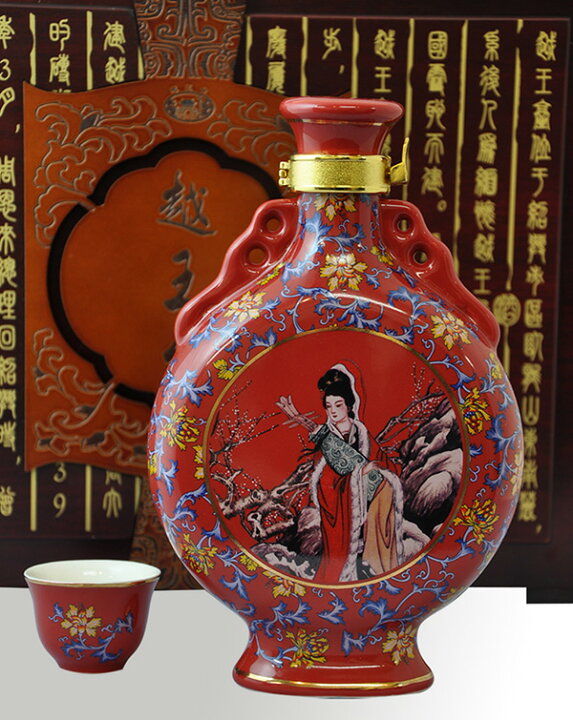楽天市場】越王台陳年 25年 花彫酒 (壷) 600ml 15度 正規品 箱付 河内  