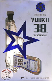 ウォッカ 38 ピストルボトル ショットグラス2個付 200ml 40度 正規品 CASA MAESTRI メキシコ産Mexico vodka kawahc