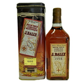 J.バリー 1998 缶箱付 700ml 43度 J.Bally Rhum Vieux Agricore Millesime carbet フランス マルティニーク島 フレンチクレオールラム アグリコールラム kawahc お礼 御礼 贈って喜ばれるプレゼント ギフト プチギフトにオススメ