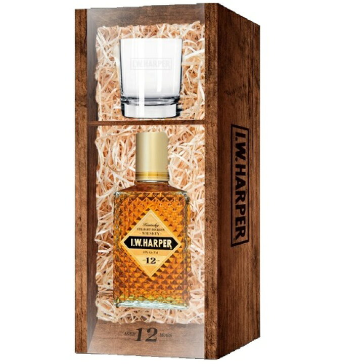 楽天市場】ハーパー 12年 グラス付き木箱ギフトセット 750ml 43度 正規  