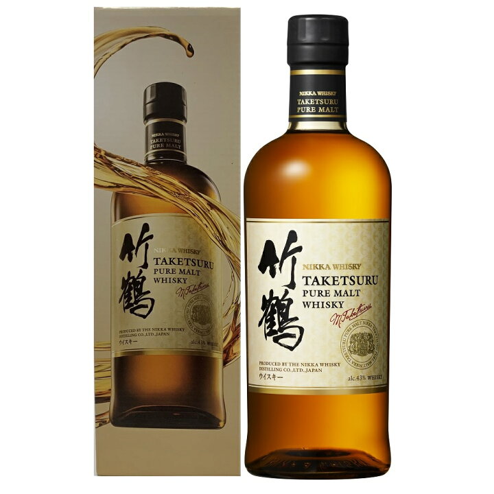 楽天市場】ニッカ 竹鶴 ピュアモルト 700ml 43度 他店と違って新品  