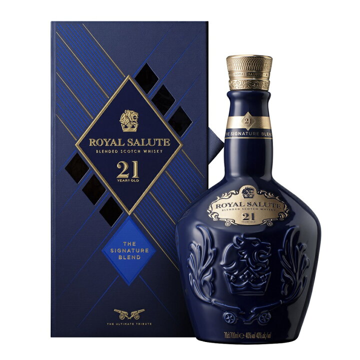 楽天市場】ロイヤルサルート 21年 700ml 40度 青 サファイヤ ブルー 箱  