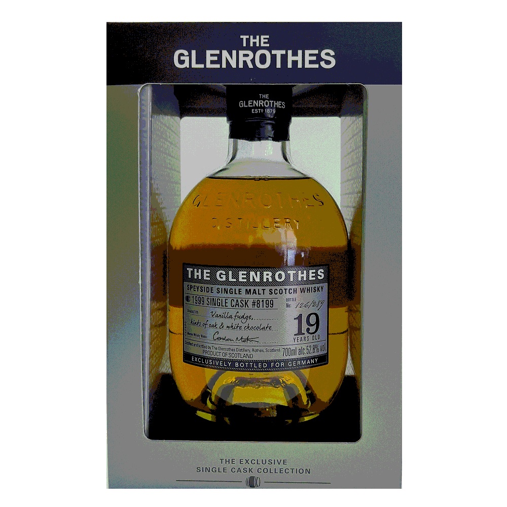 グレンロセス 19年 [1999] 700ml 52.8度 シングルカスク #8199 箱付 The Glenrothes スペイサイドモルト シングルモルトウイスキー SigleCask SpeysideMalt Single Malt Scotch Whisky kawahc