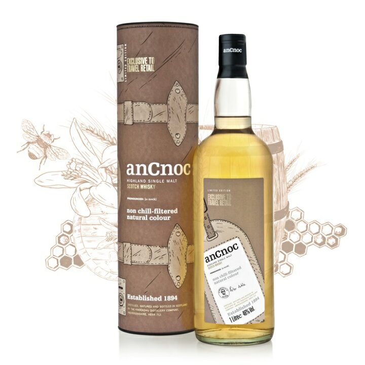 楽天市場】アンノック ピーター アークル 1000ml 46度 箱付 anCnoc  