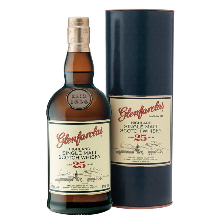 楽天市場】グレンファークラス 25年 700ml 43度 箱付 Glenfarclas 