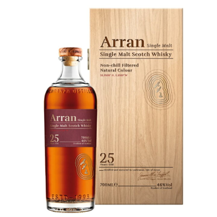 楽天市場】アラン 25年 700ml 46度 正規輸入品 木箱付 アラン蒸溜所  