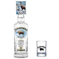 ズブロッカ・クリア 500ml 37.5度 ショットグラス 1個付 正規輸入品 グラスサイズ：直径・約45mmX高さ・…