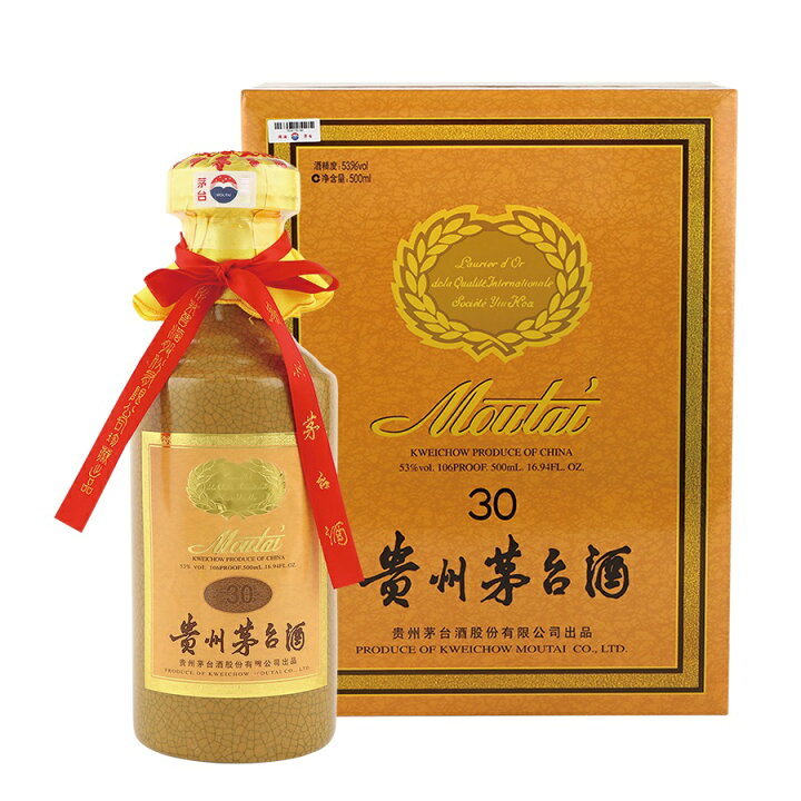 楽天市場】貴州茅台酒 30年 正規品 箱付 500ml 53度 Kweichow MOUTAI  