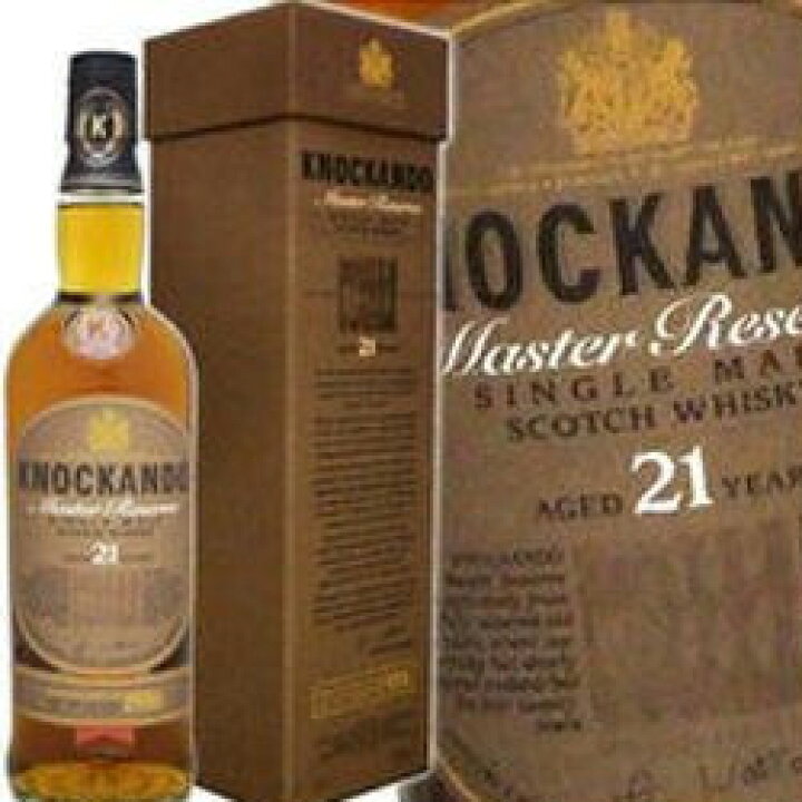 楽天市場】ノッカンドゥ 21年 マスターリザーヴ 700ml 43度 箱付 knockando 21 years MASTERRESERVE  スペイサイド地区シングルモルト SpeysideMalt Single Malt Scotch Whisky ※画像と違い現行品での入荷となります。  オススメ ウイスキー専門店kawahc : ウイスキー洋酒 ...